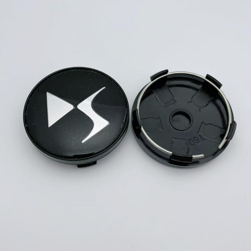 4pcs O.D 60MM ( I.D 56MM ) DS Logo Emblem Car Wheel Center Cap for DS Wheels Hub Lid Rim Hubcaps Cover Replace Car Accessories