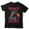 DJ Футболка Унисекс и Детская Rave To The Grave Музыкальный Фестиваль Футболка EDM House Techno