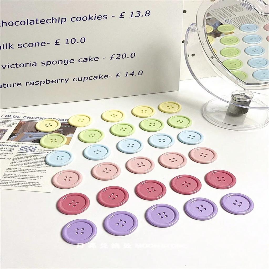 6 шт. Пуговицы конфетных цветов, Магниты на холодильник, Офисное сообщение, Кухонный домашний декор, Наклейки-магниты на холодильник