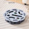 Cat Puzzle Toy Felt Maze Box Interactive Play Toy With Bell Balls For Indoor Kitten Exercise Hunting Game Relieve Boredom