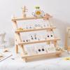 Solid Wood Jewelry Display & Storage Rack for Necklaces and Earrings