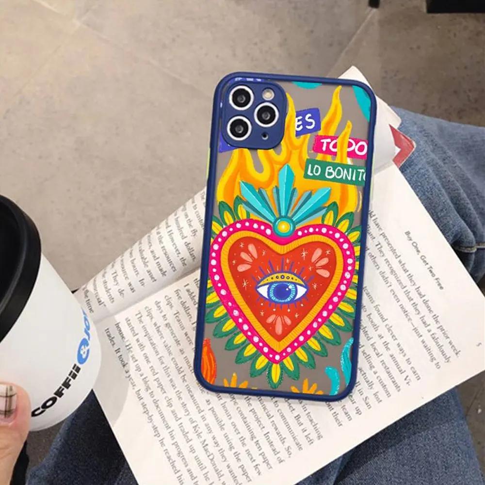Смешной турецкий синий оберег от сглаза Чехол для телефона для IPhone X XR XS 7 8 Plus 11 12 13 14 15 Pro MAX Mini Ударопрочный Матовый Жесткий Чехол