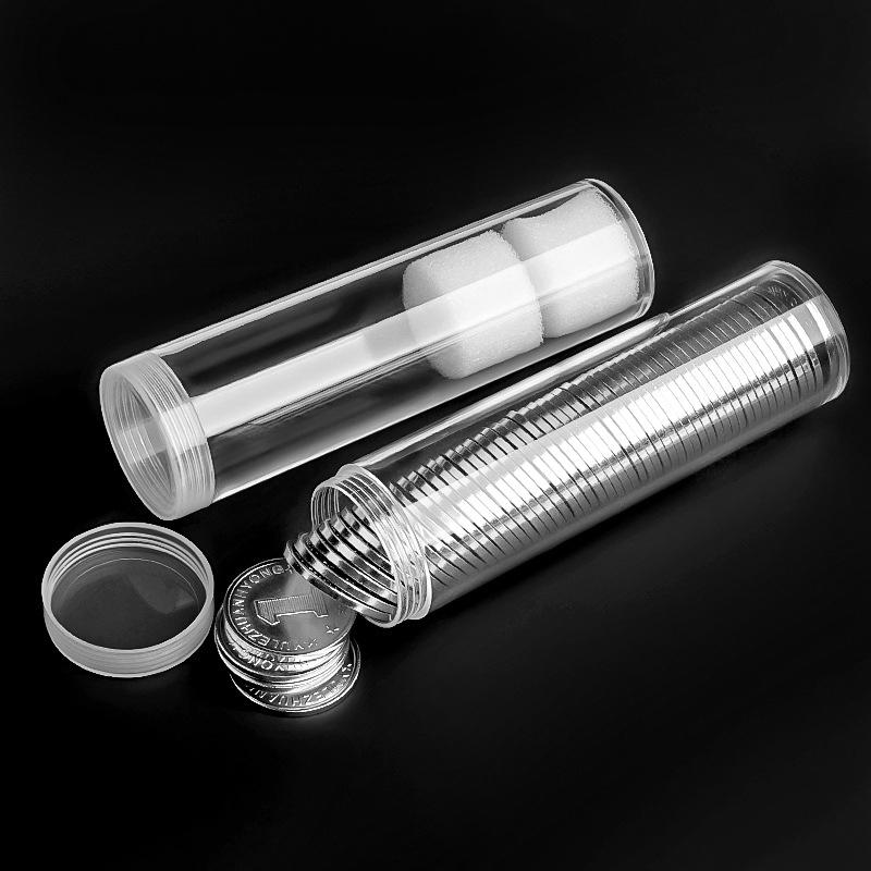 Туба для хранения монет Туба для капсул для монет пенни Органайзер для монет Для защиты коллекции монет Тубы-контейнеры