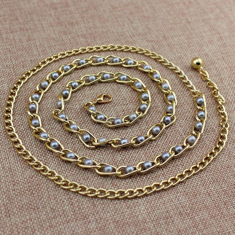 Жемчужная цепочка Wild Fine Chain Chain Металлическая цепочка Wild Fine Waist Chain