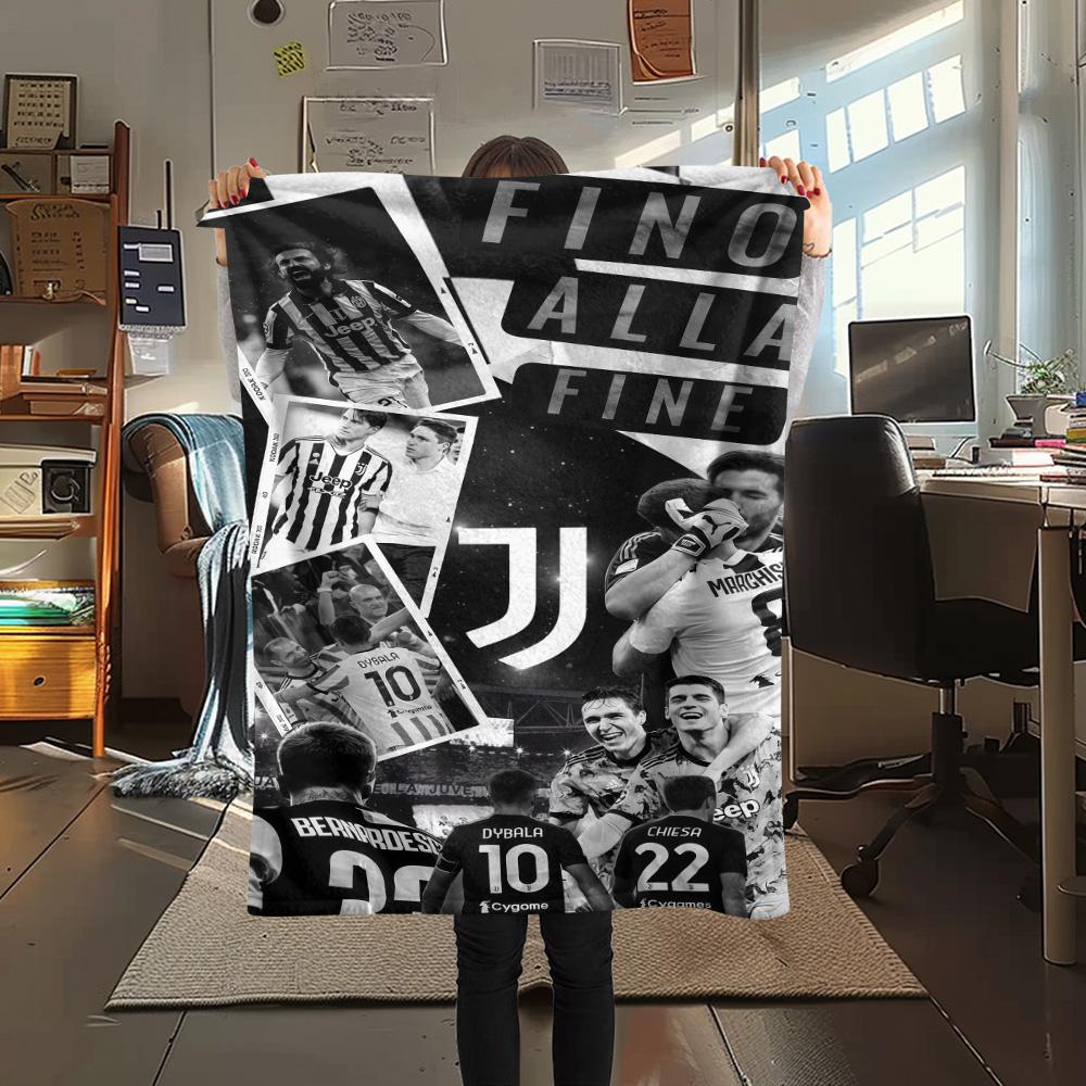 Фланелевое одеяло с принтом Juventus, Высококачественное, Удобное для всех сезонов, Декор для дома, Тепло и уют