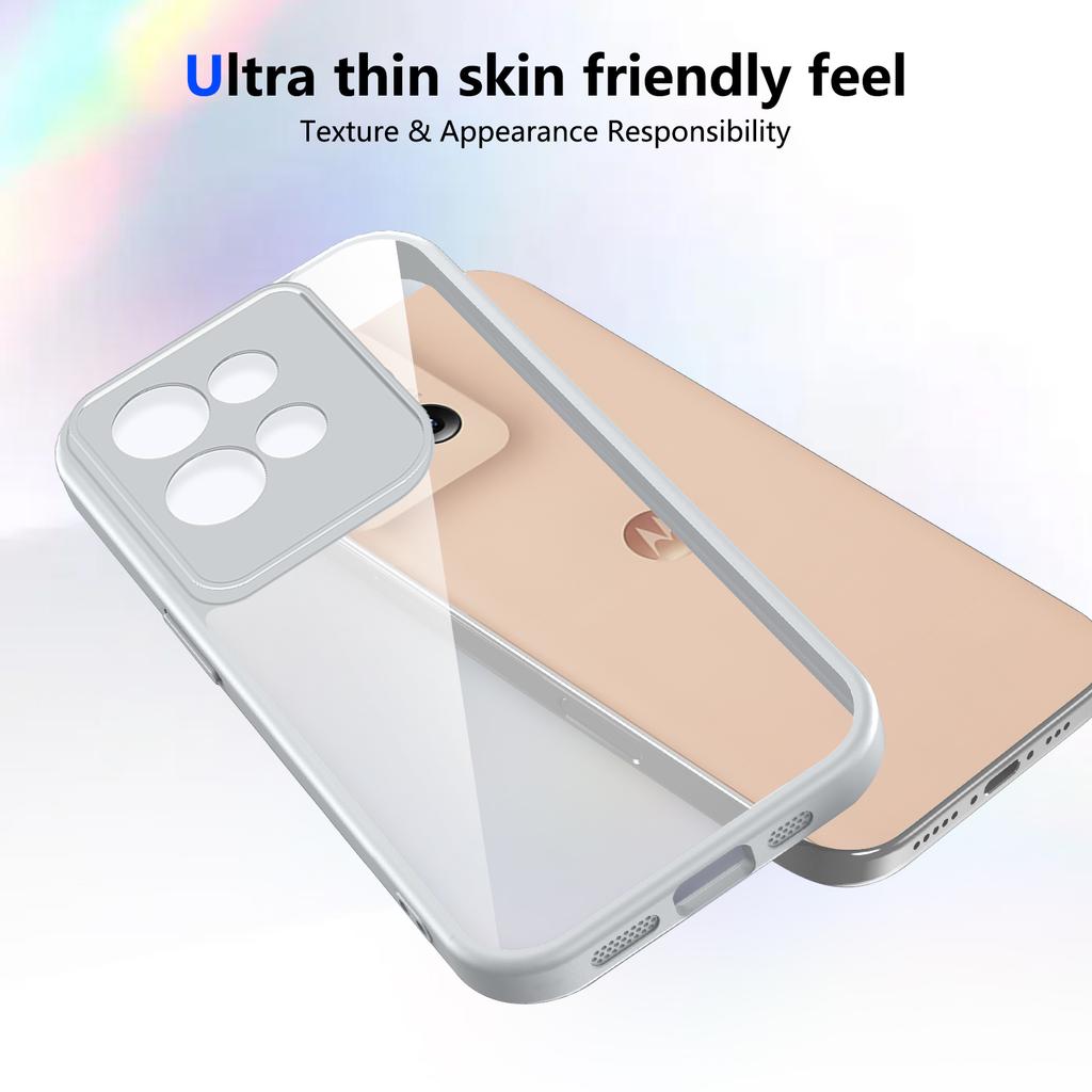 For Motorola Thinkphone 25 XT2409-6 Case Plating Bumper Shockproof Clear Back Cover Hard Matte Phone Case for Moto Thinkphone25