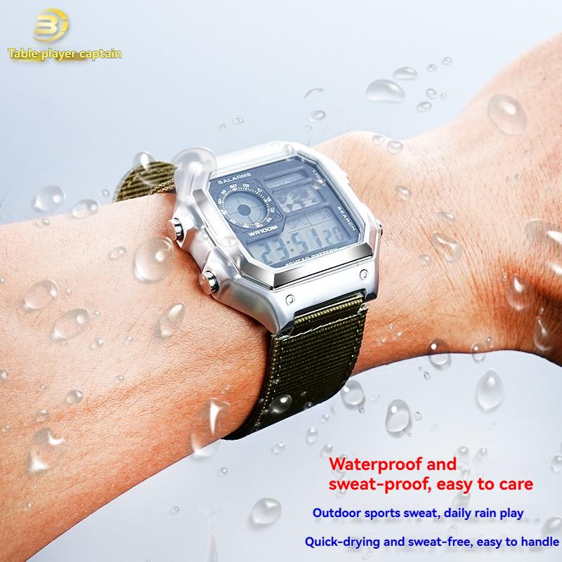 Для Casio маленькие квадратные AE1200/1300/1000 A158/A159/A168 F91W DW-291H нейлоновый холщовый ремешок аксессуары мужские спортивные часы цепочка 18 мм