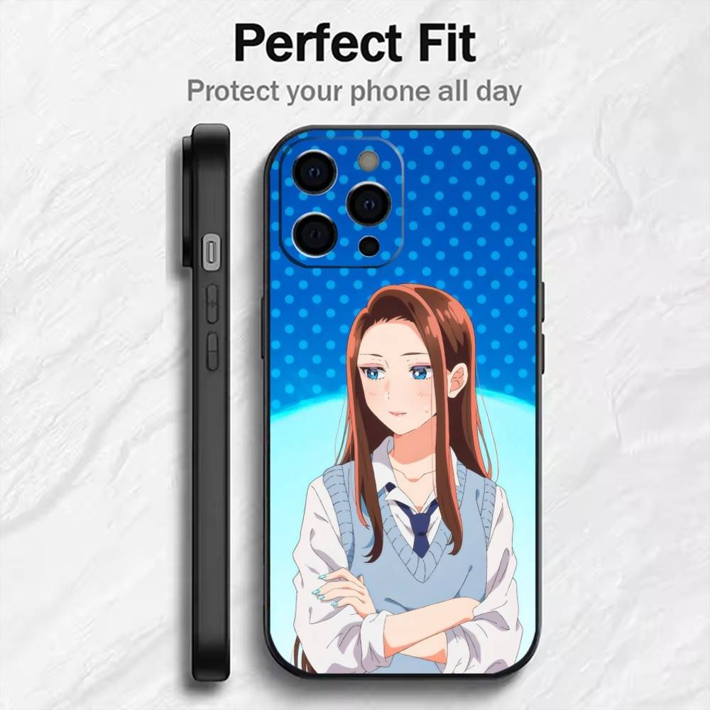Anime O-Otaku ni Y-Yasashii Gal Wa Inai Phone Case For iPhone17,16,15,14,13,12 Plus,Max Soft Silicone Black Cover
