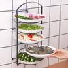 Dish Storage Rack Multi-Layer Design Large Capacity Rustproof Corrosion Resistant Kitchen Countertop Storage Holder Food Preparation Rack