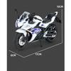 1/12 масштаб Suzuki GSX250R Тип двигателя, имитация литья под давлением, игрушечный дорожный автоцикл, коллекция автомобилей