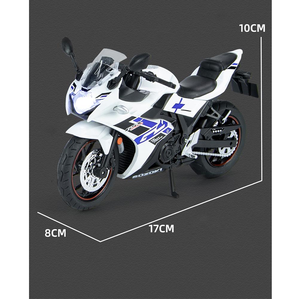 1/12 масштаб Suzuki GSX250R Тип двигателя, имитация литья под давлением, игрушечный дорожный автоцикл, коллекция автомобилей