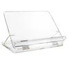 Custom Acrylic Bookshelf Adjustable Reading Book Holder Pen Slot Desktop Riser Laptop Clear Design Page Clips