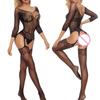 Sexy Mesh Bodystocking Lingerie Bodysuit Underwear Women Fishnet Open Crotchless Catsuit Mesh Tights Erotic Babydoll Teddies