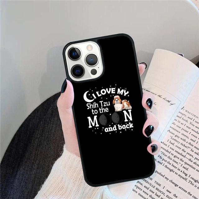 Мультяшная собака Ши-тцу Чехол-оболочка Для iPhone 17 Air 15 16 14 13 12 Pro Max 11 Pro Max Plus Чехол для телефона