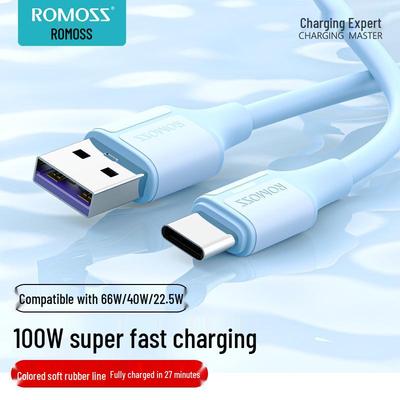 Кабель Type-C для быстрой зарядки 6A для устройств Huawei, Xiaomi и Android