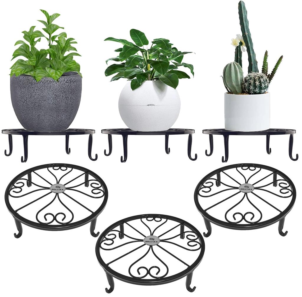 BOLESKA подставка для цветов Железная подставка для цветов Подставка для цветочных горшков Подставка для горшков с кошачьими лапками Тарелка Декоративная подставка Садоводство Антиквариат Для дома Улицы Стильные предметы