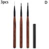 DIY Nail Art Liner Brush Set French Plaid Grid Pattern Drawing Pen for UV Gel Extension Painting - Nail Art Brushes Supplies