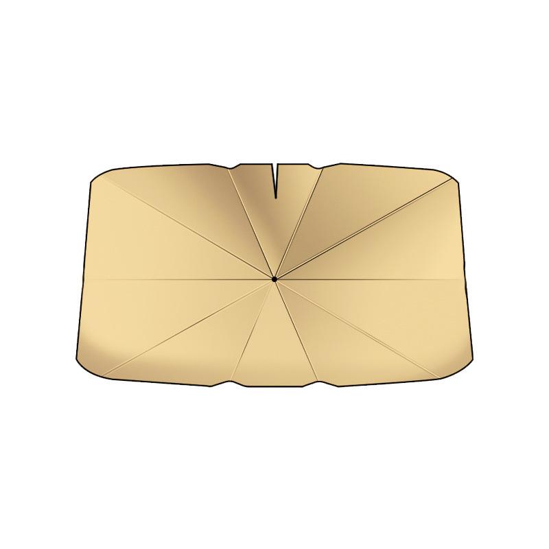 V-образный автомобильный зонт титанового золотого цвета с изогнутой ручкой для лобового стекла