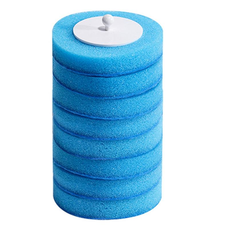 48PCS Disposable Toilet Brush Refills No Dead Angle Foam Cleaning Sponges Heads Toilet Brush Bathroom Accessories