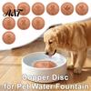 99.9 Percent Pure Copper Water Purifier Purification Disc for Dog, 4-Inch Diameter Disc, Pet Dispenser Cleaning with 3-Point Support Dog