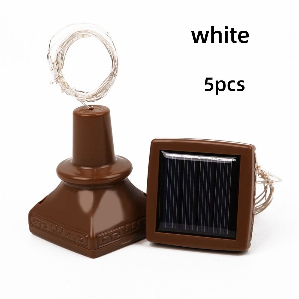 5 шт. Бутылочные светильники на солнечной батарее 20 светодиодных гирлянд Новая медная проволочная гирлянда Винные бутылки