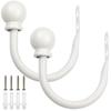 2Pcs Curtain Holdbacks Curtain Hooks Wall Mounted Curtain Tieback Multifunctional Durable Holder Home Decor Curtain Accessories