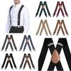 Heavy Duty Men's Suspenders 3.5cm Wide Trouser Straps Belt Elastic Trouser Braces  Wedding Party