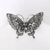 Женская брошь Ретро форма бабочки Декор стразами Противоскользящая Износостойкая Украшение для воротника пальто костюма Шляпа Шарф Одежда