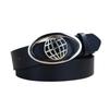 Ремень Planet Retro Black Trendy Cool Oval Buckle Men's Personality Simple Women's Decorative Belt Niche Belt