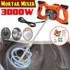 3000W 6 Gear Industrial Grade Mixer Adjustable Speed Handheld Paint Cement Plaster Mortar Coating Powder Mixing Machine