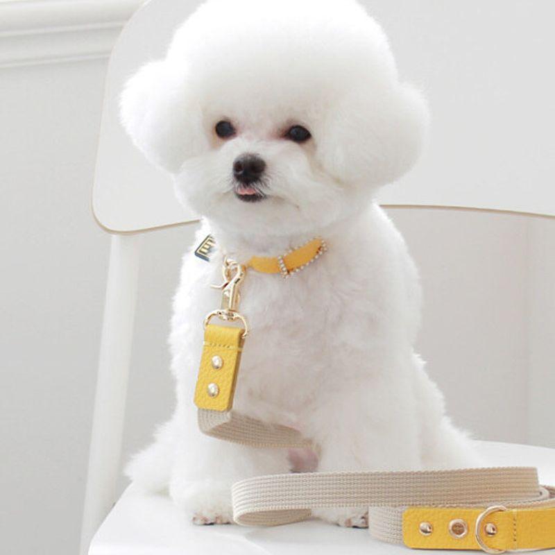 MAISON DE MIU Квадратное жемчужное колье_Желтый