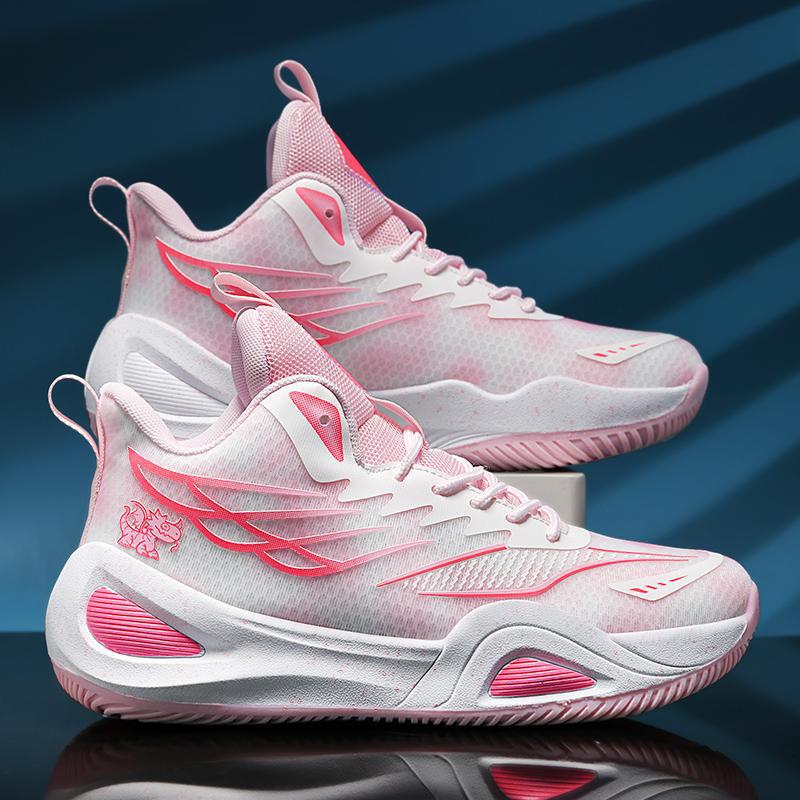Mesh Basketball Shoes Non-slip, Wear-resistant and Shock-absorbing Professional Combat Competition Shoes, Middle School Students, Sports Shoes, Men