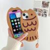 Милый мультяшный 3D чехол для телефона с изображением рыбки тайяки для iPhone 15 14 13 12 11, противоударный бампер, мягкий силиконовый чехол-пузырек для телефона для детей