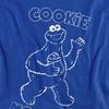 Sesame Street Unisex Adult Simple Cookie Long-Sleeved T-Shirt