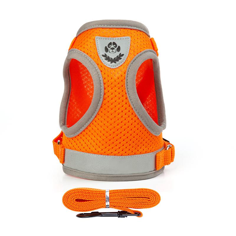 Dog Harness Vest Set for Small Medium Dog Harness Leash Puppy Cat Vest Harness Puppy Pet Kitten Leads Reflective Cats Collar