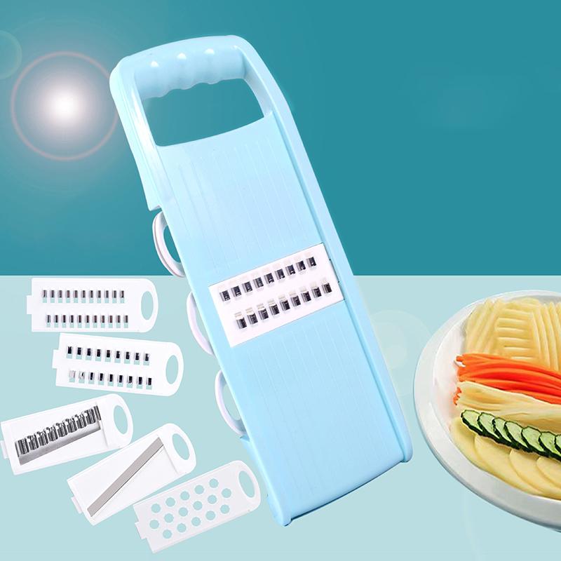 5 In 1 Slicer For Kitchen Vegetable Slicer Multi Blade Potato Chip, Veggie Slicer, Vegetable Cutter, Julienne Shredder