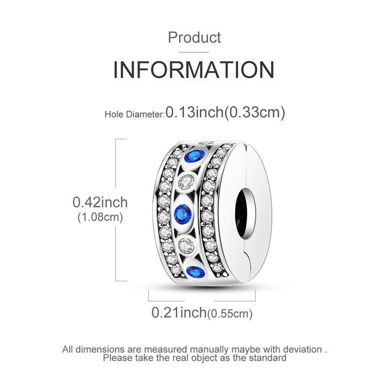 Оригинальные Шармы Бусины Медные Клипсы Шармы Циркон Силиконовые Разделительные Бусины Подходят для Оригинального Браслета DIY Шарм Женские Украшения