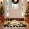 Vintage Santa Claus Rug Suitable for Home & Outdoor Use, Non-Slip Machine Washable Easy-Clean Polyester Suitable for Entryway, Bedroom, Balcony - Chri