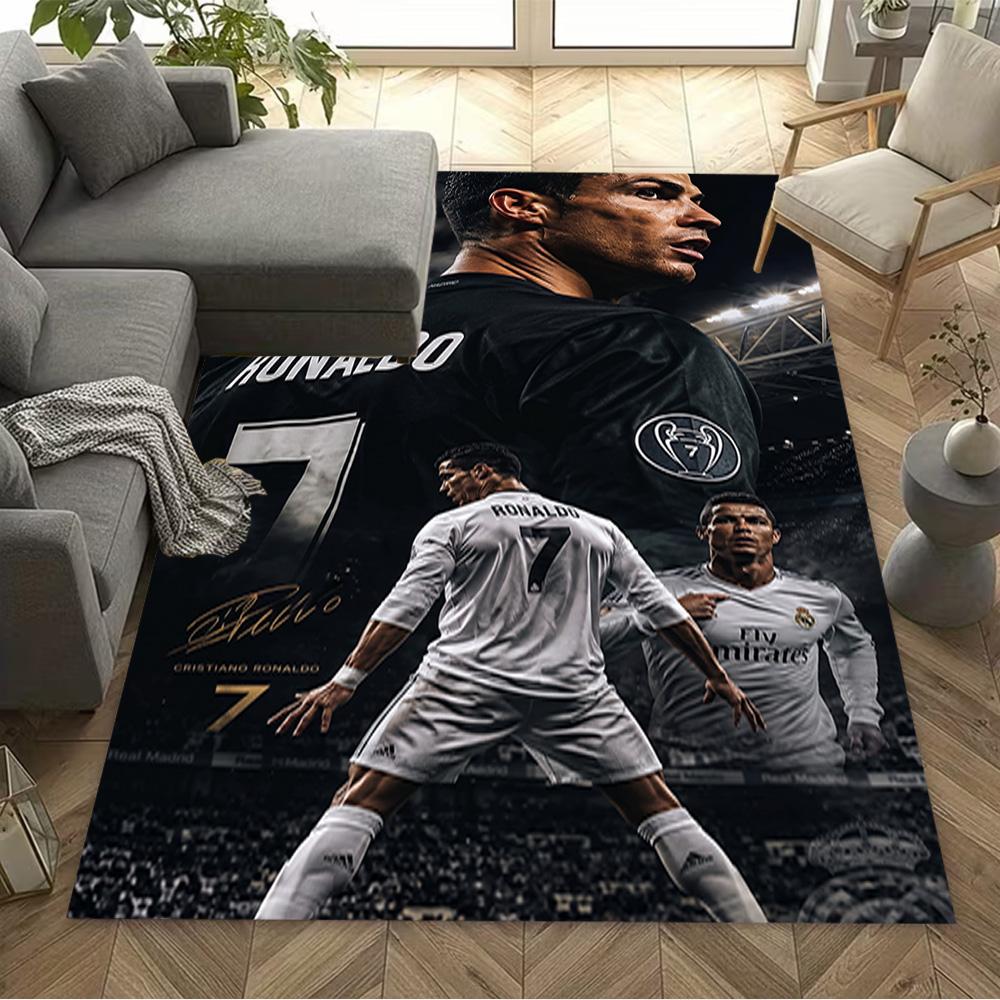 Cr7 Football Legend Area Rug Perfect for Game Room Kitchen Dining Room Bedrooms Antislip Carpet Decorate Offices Wedding Party Gift