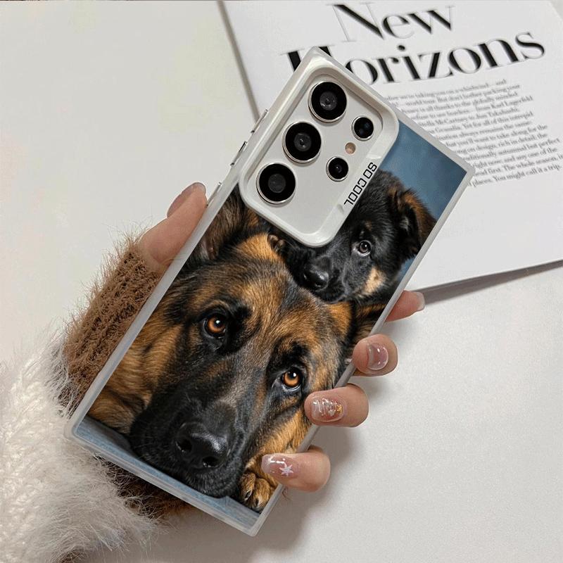 German Shepherd Dog Shockproof Phone Case for Samsung Galaxy S26 Edge S25 Ultra S24 FE S23 Plus S21 Cover Anti Fall Fundas