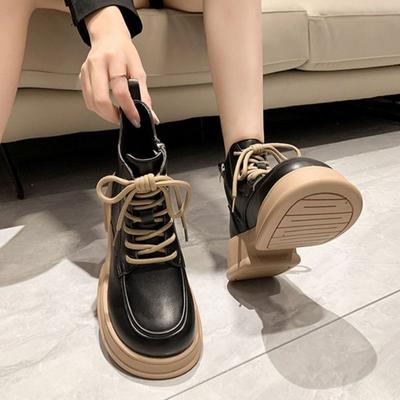 Женские ботинки Martin в британском стиле с толстой подошвой, новые, на осень и зиму 2025 года, универсальные, короткие, рыцарские ботинки