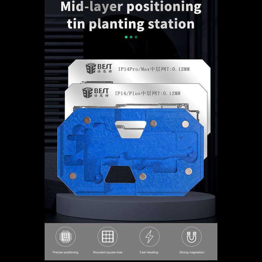 BEST BST-084 Для серии iPhone 14 Магнитная паяльная платформа Платформа для пайки с точным шагом отверстий