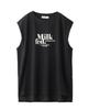 Milkfed Casual Logo Slab Tank Black Women's Top,