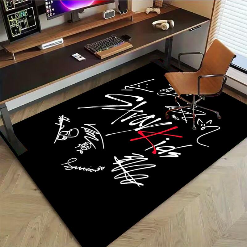 1pc Office Kpop Staykids Rug Chair Mats Study Room Carpet Office Supplies Christmas Gift Q131