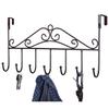 Hangers 5-Hook Punch-free Iron Home Clothing Hanger for Bedroom