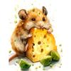 5d DIY Diamond Painting Cross Stitch Cute Animal Hamster Diamond Embroidery Mosaic Full Round Drill Home Decor