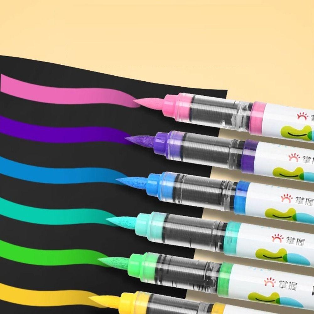 Soft Tip Colour Pen 12/24/36/48-Colors Art Watercolor Pen High-quality Acrylic Marker Painting