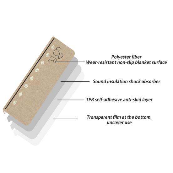 Коврик для ступеней Yousheng с рисунком из мультфильма, без остатков, простая установка, противоскользящие поверхности, напольный коврик, защитная накладка для деревянной лестницы