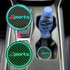 2Pcs Universal Car Decorative Cup Mat LED Luminous Car Dustproof Bottle Pads Car Anti Slip Coaster Auto Interior Accessories