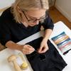 1 Набор Гриб для штопки Деревянное Яйцо для штопки Инструмент для ремонта вязания Инструмент для шитья с эластичным шнуром Игла с большим ушком для штопки носков шапок свитеров